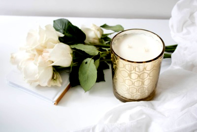 Wickbox White Candle