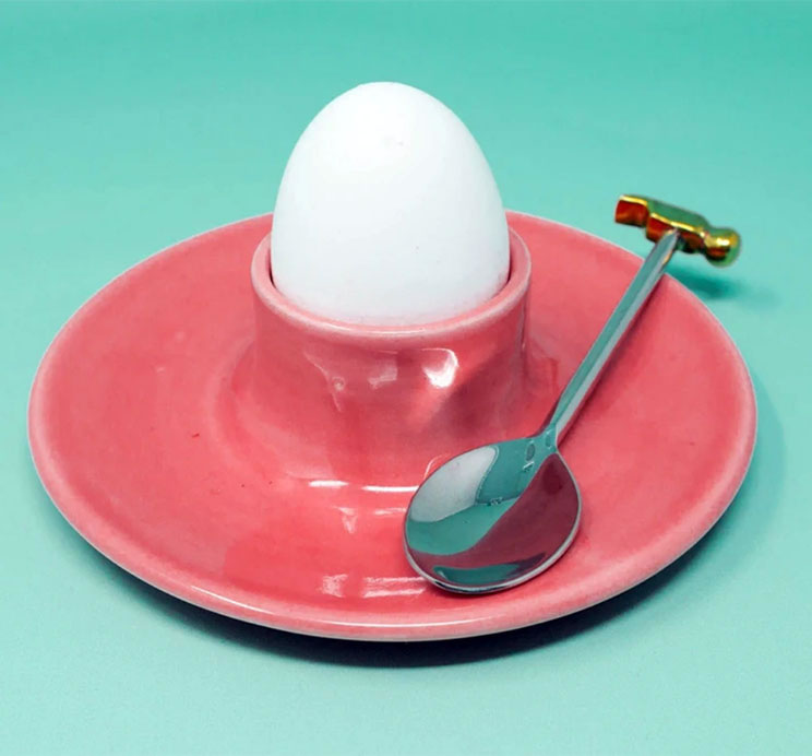 GlobeIn Pink Ceramic Egg Cup
