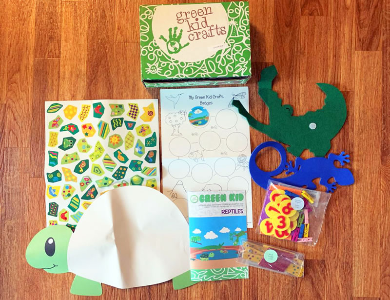 Green Kid Crafts Reptiles Box